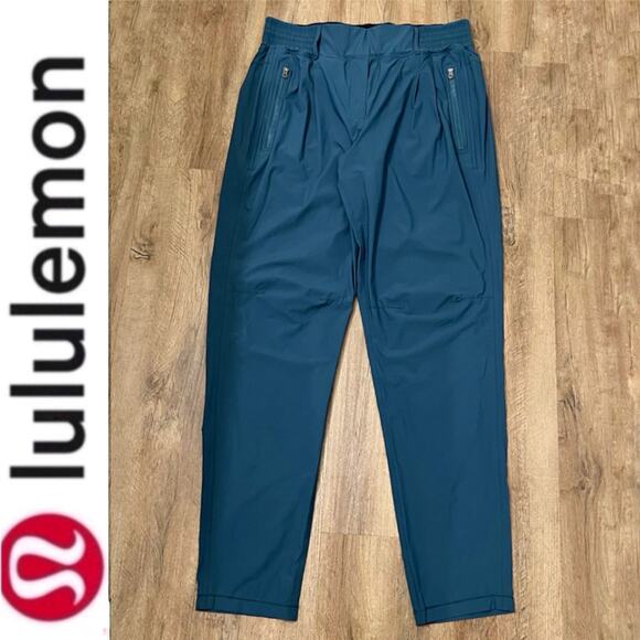 Lululemon Women’s Blue Run With Rover Activewear Jogger Pants Size‎ 8 - Picture 2 of 12